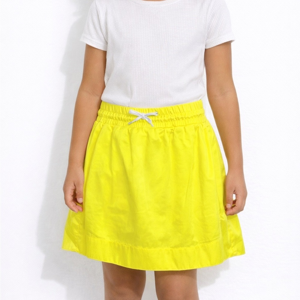 Girls Yellow Skirt Size 6 Hunter for Target Elastic Waist Summer Cute Preppy